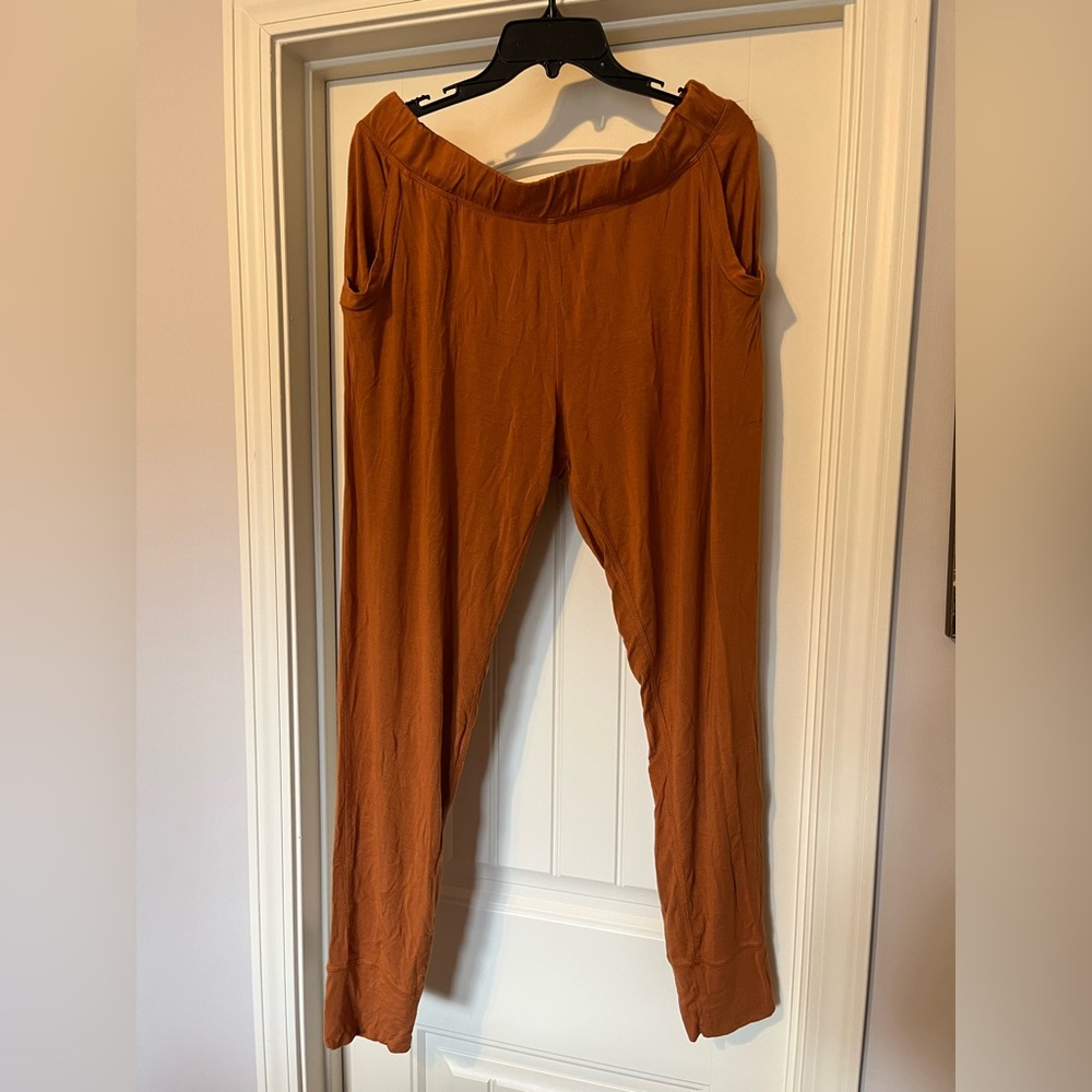 plain jane burnt orange pajama jogger pants XL